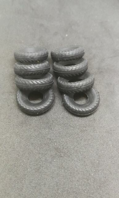 Marklin 8000 Series Truck Black Fishbone Tread Reproduction Tyres 18mm O/D DD44