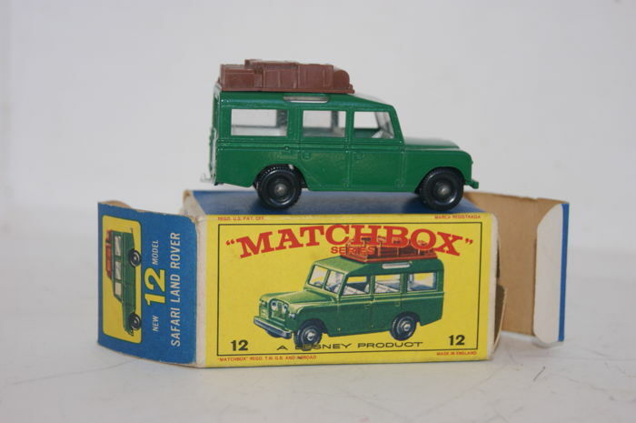 Matchbox 12C/D Safari Land Rover reproduction brown luggage