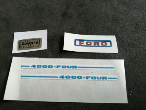 Britains Ford 4000 Code 3 paper sticker decal set only