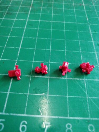 Dinky 359/360 reproduction Red Yellow side boosters x4