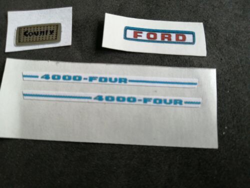 Britains Ford 4000 Code 3 paper sticker decal set only