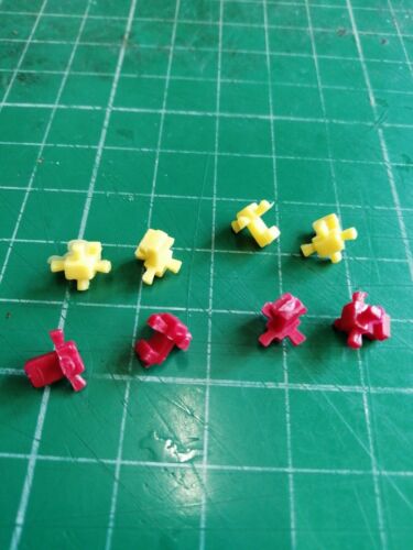 Dinky 359/360 reproduction Red Yellow side boosters x4