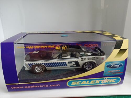 SCX Tecnitoys Scalextric Slot Car Ford Mustang 1971 Troy Promotions