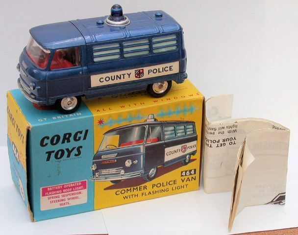 Corgi 464 County Police Van decal set only pre-cut