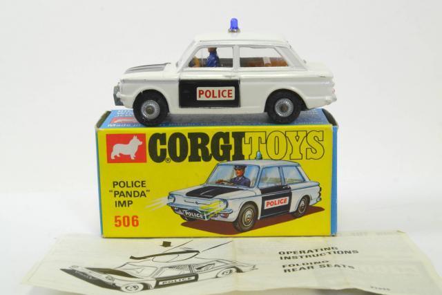 Corgi 506 Sunbeam Imp Police Car decal set only (red)