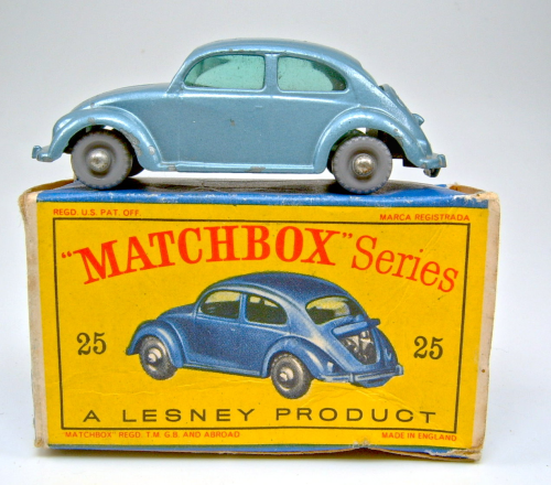 Matchbox 25 B Volkswagen Beetle 1200 reproduction boot lid,engine cover