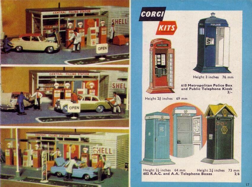 Corgi Kit 610 Police & Public phone box reproduction decal set