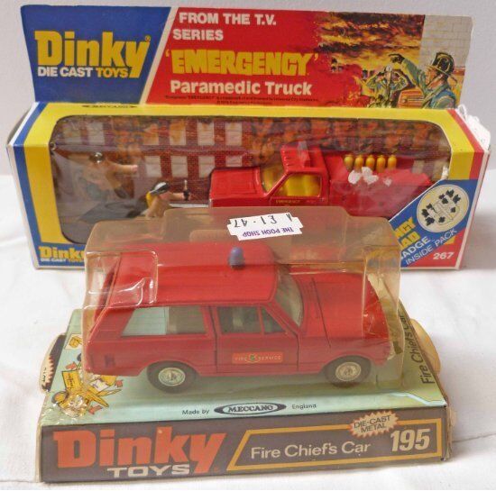 Dinky 195 Fire Chief Range Rover paper sticker set only