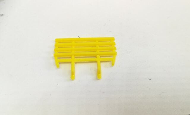 Matchbox 40C Hay Trailer replacement yellow plastic Racks Rakes