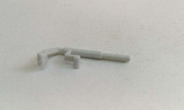 Corgi 66 69 73 Massey Ferguson Tractor replacement Grey Plastic Exhaust