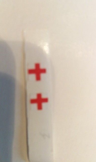 Matchbox 54 Cadilac Ambulance red cross decals only paper pre-cut