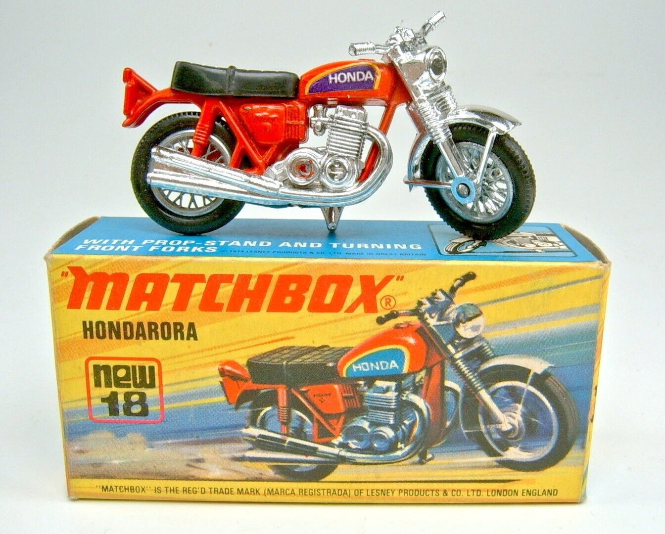 Matchbox 18 Hondarora motorcycle replacement plastic seat