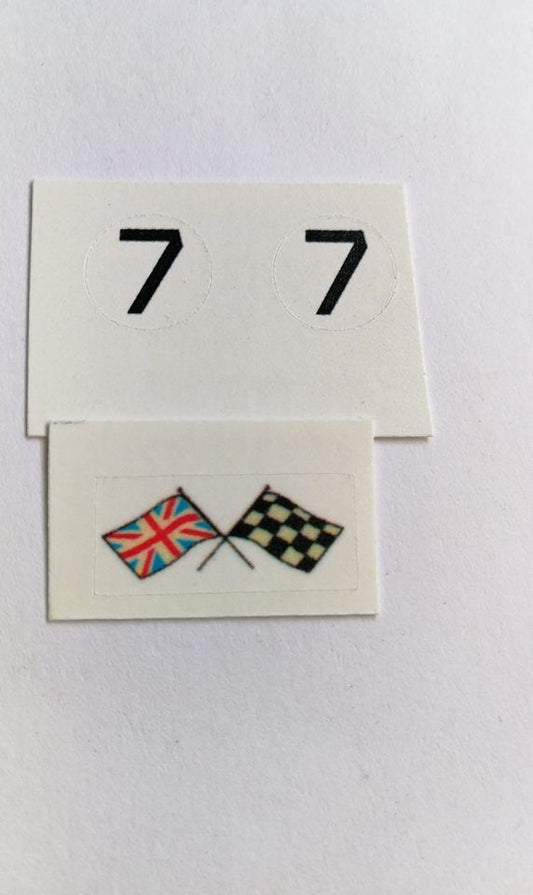 Corgi 309 Aston Martin Competition #7 decal set only