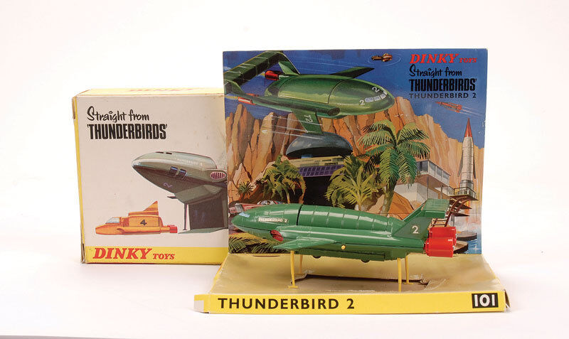 Dinky 101 Thunderbird 2 Sticker set and silver rear fin grill (Green Version)