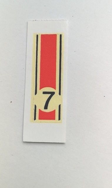 Corgi 151 Lotus XI race number #7 decal only pre-cut