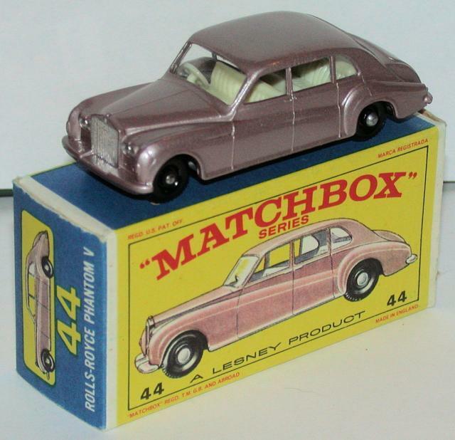 Matchbox 44 B Rolls Royce Phantom V reproduction white metal boot lid only