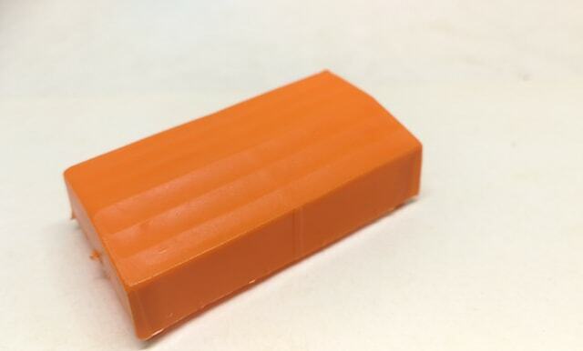 Matchbox reproduction 1E/F Mercedes truck orange plastic canopy