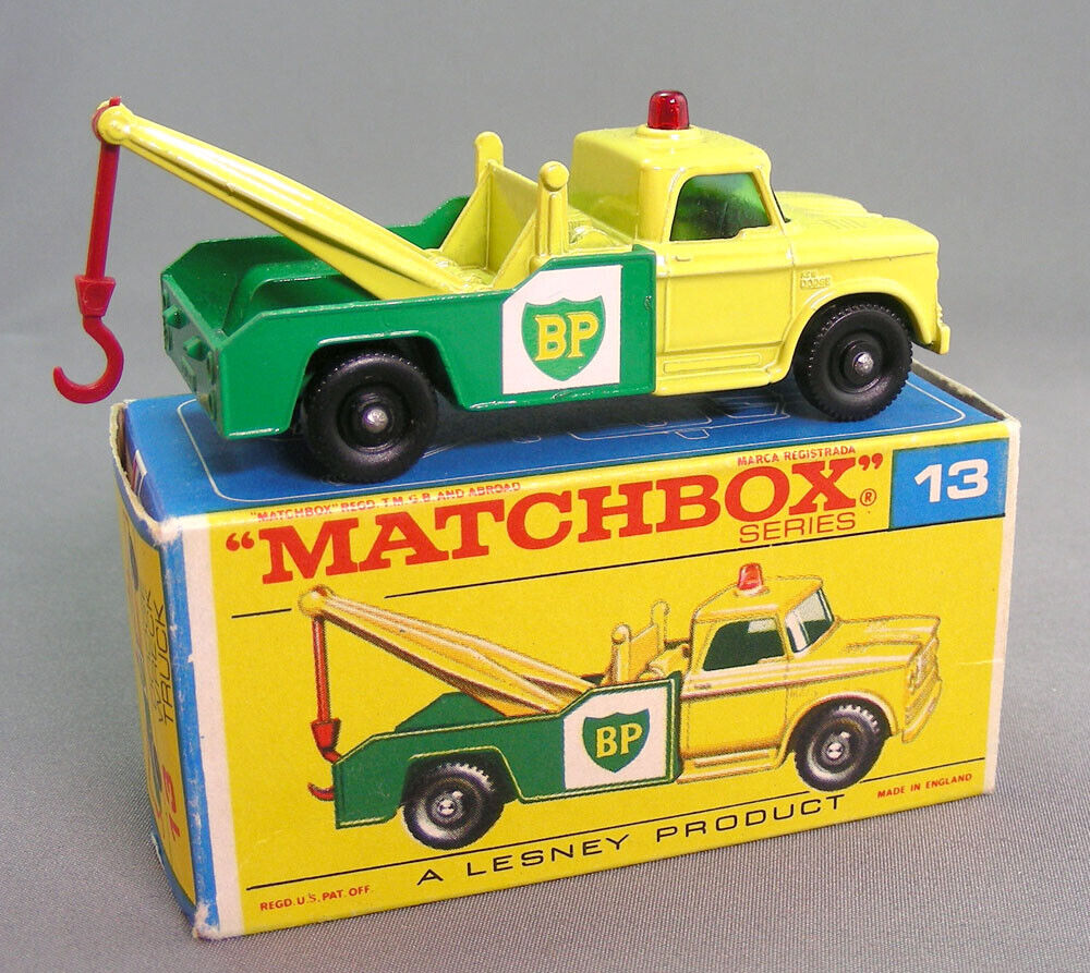 Matchbox 13D/E   Dodge Wreck Truck reproduction Red Hook