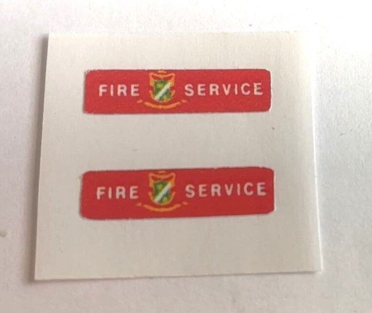 Dinky 195 Fire Chief Range Rover paper sticker set only