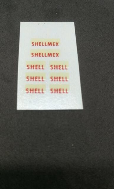 Dinky 782 Shell Petrol Pumps decal set only