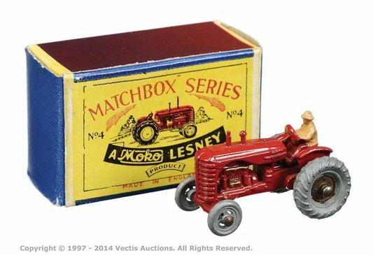 Matchbox 4A Massey Harris replacement front wheel x2 cast metal