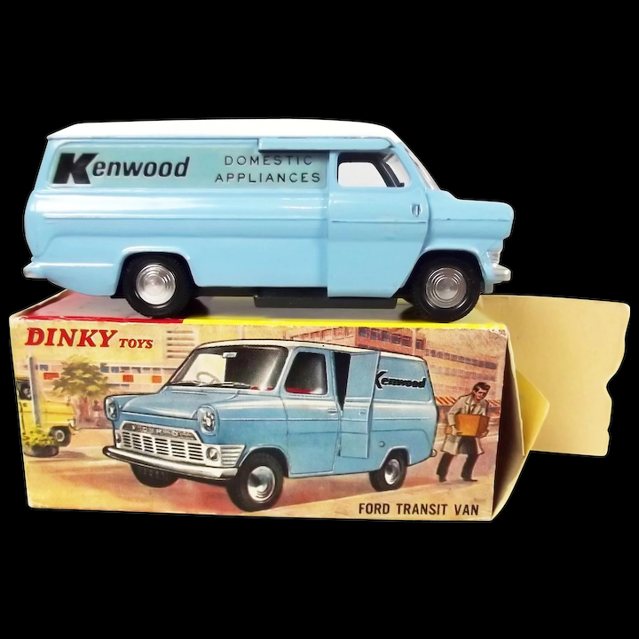 Dinky 407 Ford Transit Kenwood reproduction paper sticker set with door cut out