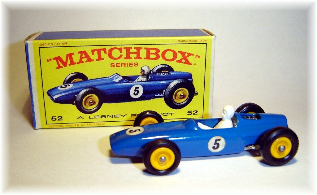 Matchbox 52 B BRM Racing Car reproduction driver and steering wheel