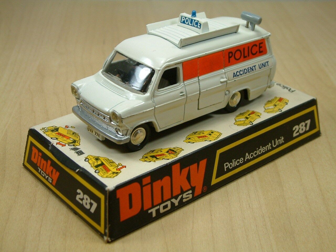 Dinky 287 Ford Transit Police Accident Unit paper sticker set only