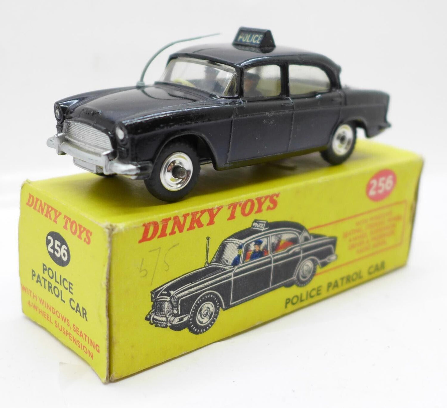 Dinky 156/256 Humber Hawk Police Car reproduction  window unit only