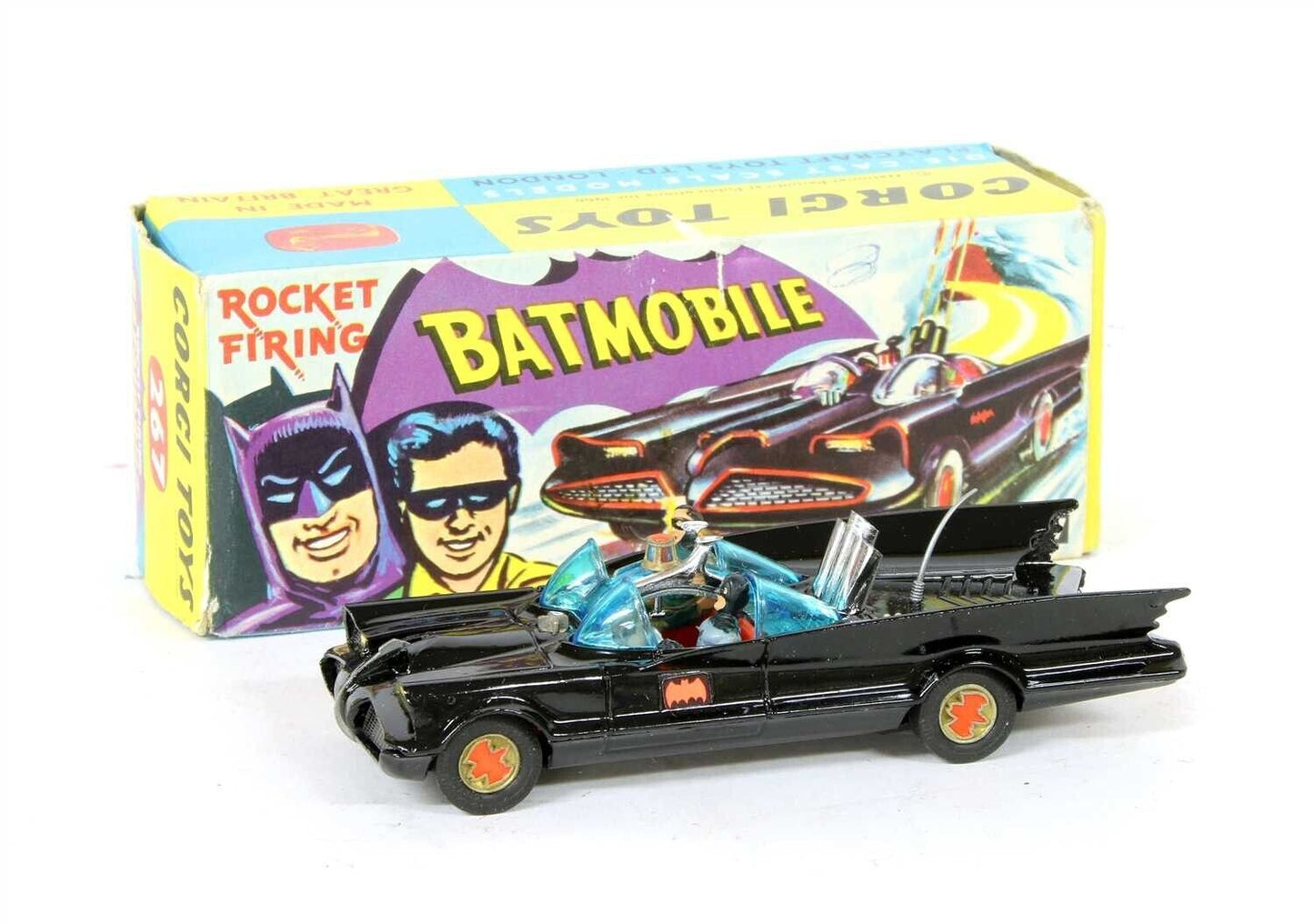 Corgi No.267 Batmobile straight BLACK aerial How about a code 3 Batmobile? Rare