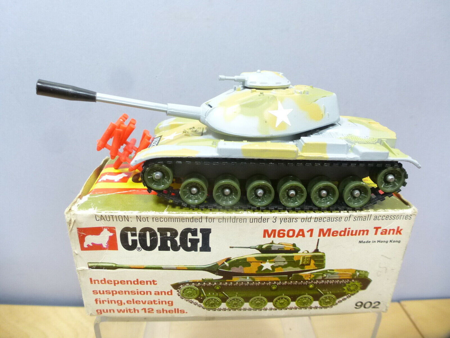 Corgi 902 M60 Tank Set Of 6 Reproduction missiles / gun barrel end