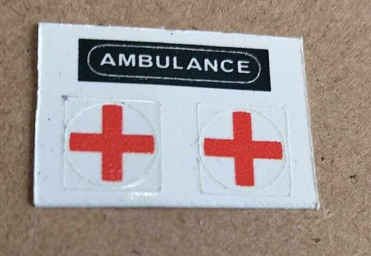 Dinky 278 Vauxhall Victor Ambulance decal set only