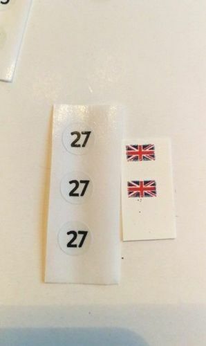 Spot On 263 Bentley 4.5 Litre union flags and #9 #11#13#15 #27 race numbers