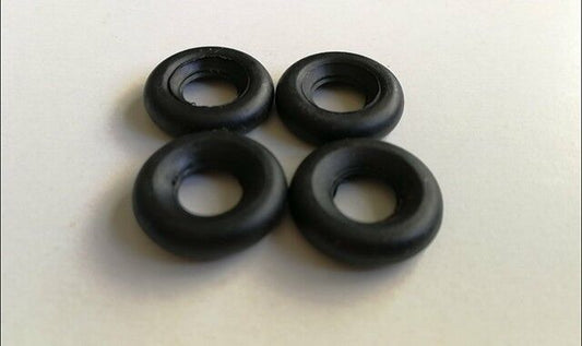 Dinky Replacement Tyres 19mm smooth black 50s vans Guy etc x4 DD8