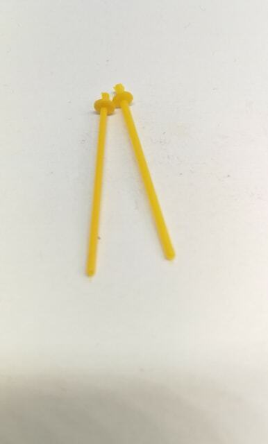 Corgi 475/499/513 Citreon DS19 Ski Club reproduction Yellow Ski Poles x2