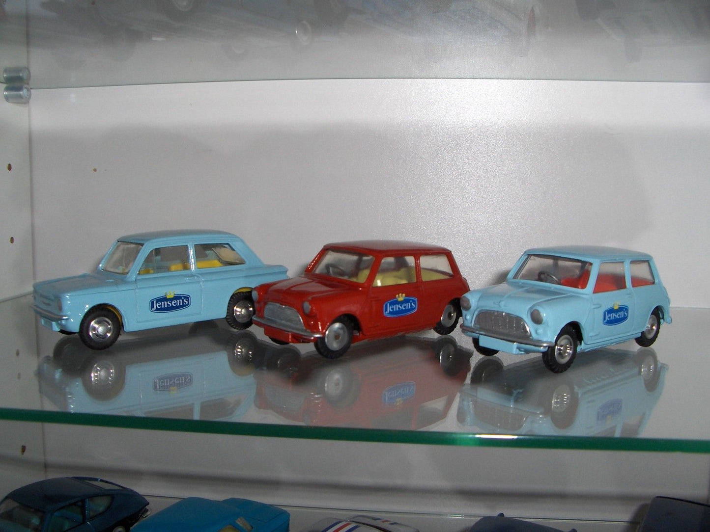 Corgi No.225 Austin Se7en Mini & Corgi 251 Hillman Imp "Jensens" Decals.