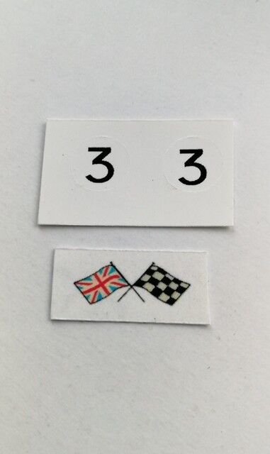 Corgi 309 Aston Martin Competition #3 decal set only