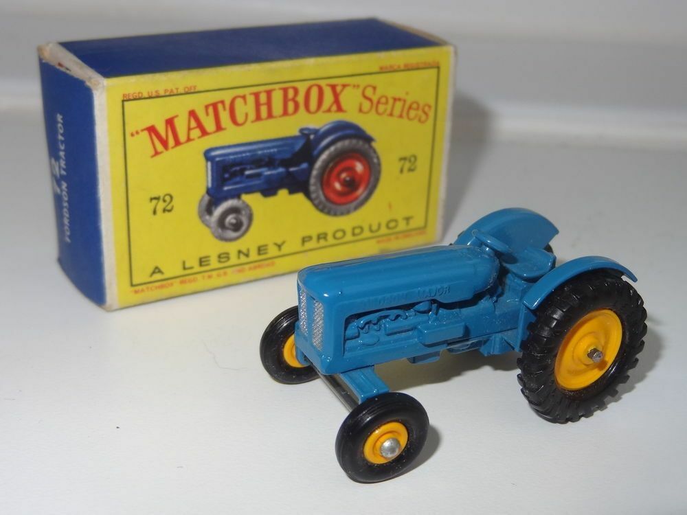 Matchbox 50b john deere 72a fordson reproduction Black rear tyres x2