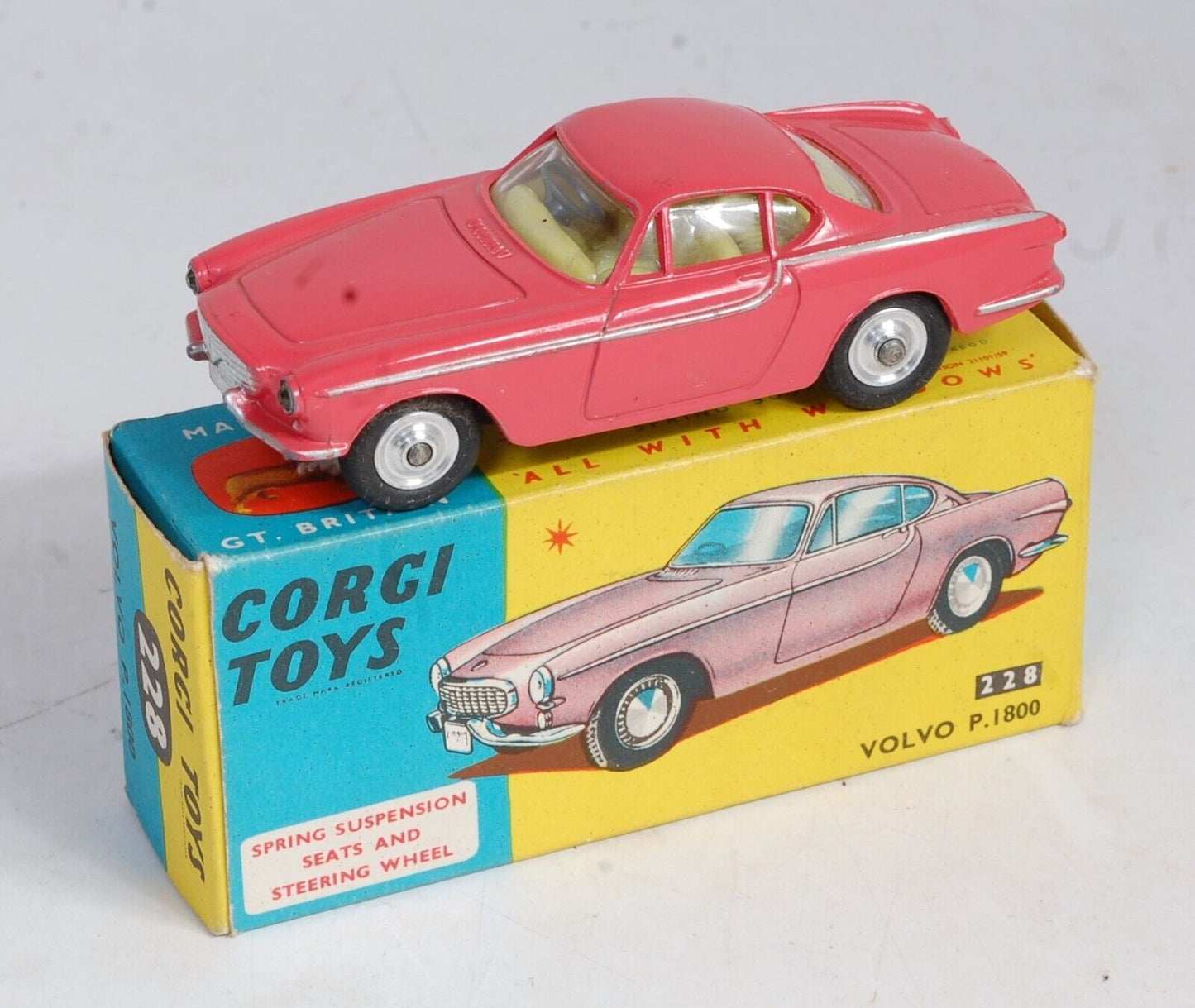 Corgi 228 Volvo P1800 reproduction window unit