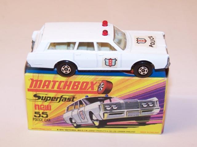 Matchbox 55b/55c/55d Police Car decal set only w/slide