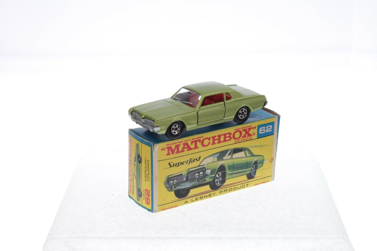 Matchbox 62 C/D Mercury Cougar replacement window unit