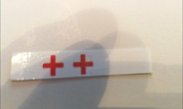 Matchbox 54 Cadilac Ambulance red cross decals only waterslide pre-cut