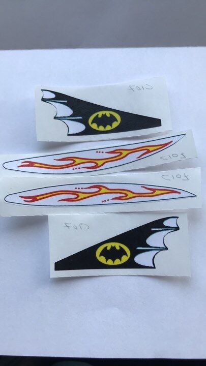 Corgi 107 Batboat 2nd Edition paper sticker  set