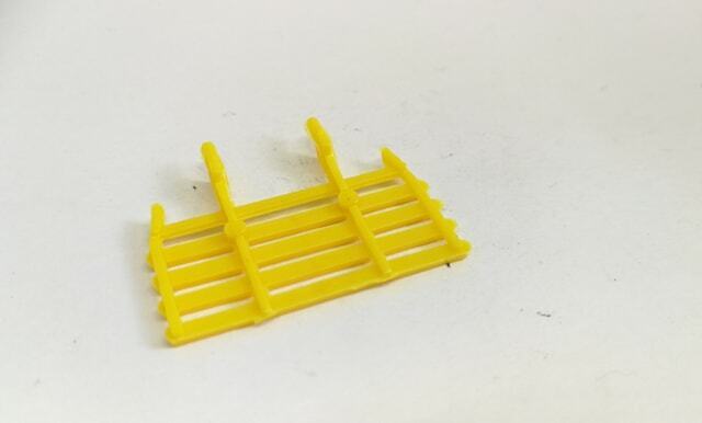 Matchbox 40C Hay Trailer replacement yellow plastic Racks Rakes