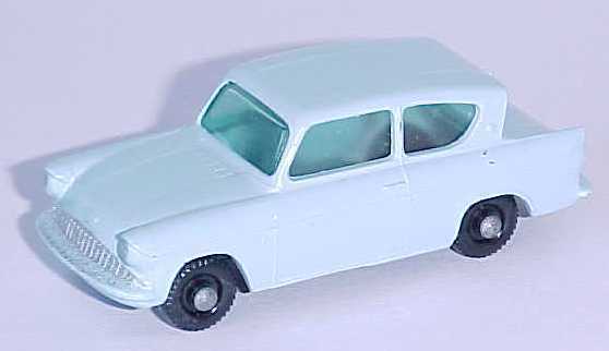 Matchbox 7B Ford Anglia replacement transparent green window unit