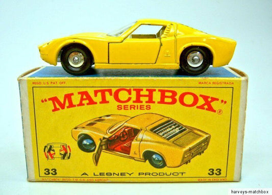 Matchbox 33c Lamborghini Miura clear replacement window unit