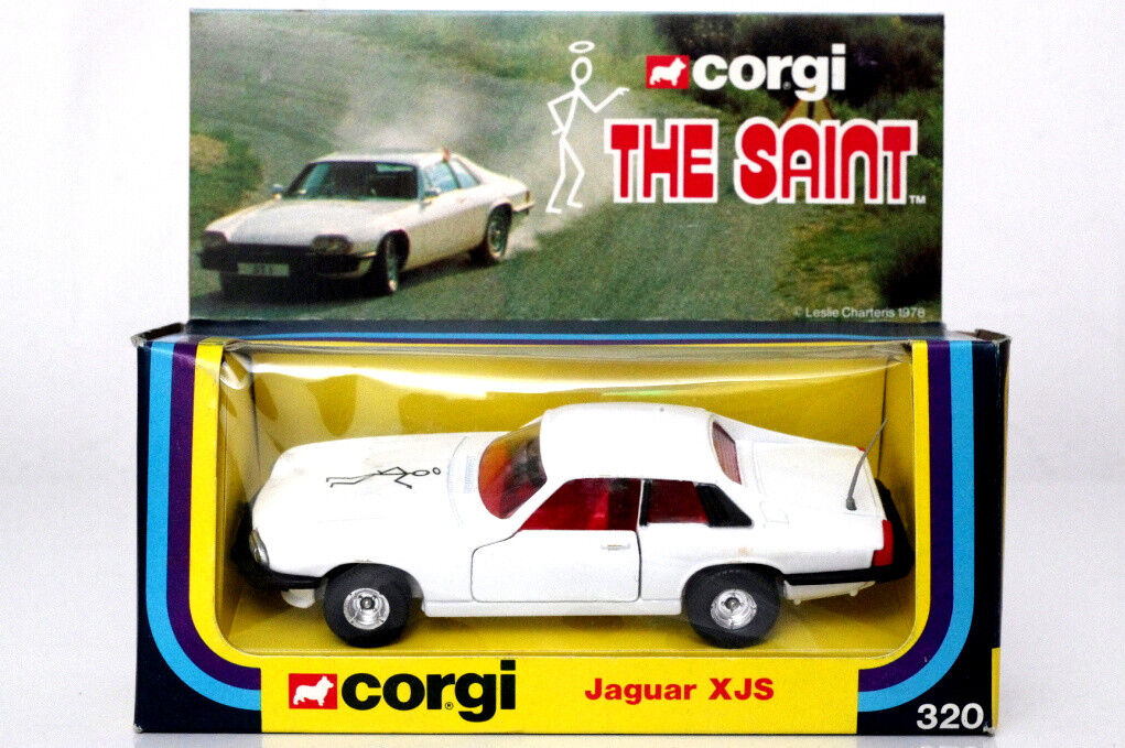 Corgi 320 The saint Jaguar xjs waterslide bonnet decal & paper number plate