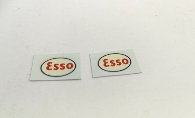 Dinky 781 Esso Petrol Pump decals for 1 pump head ( R)