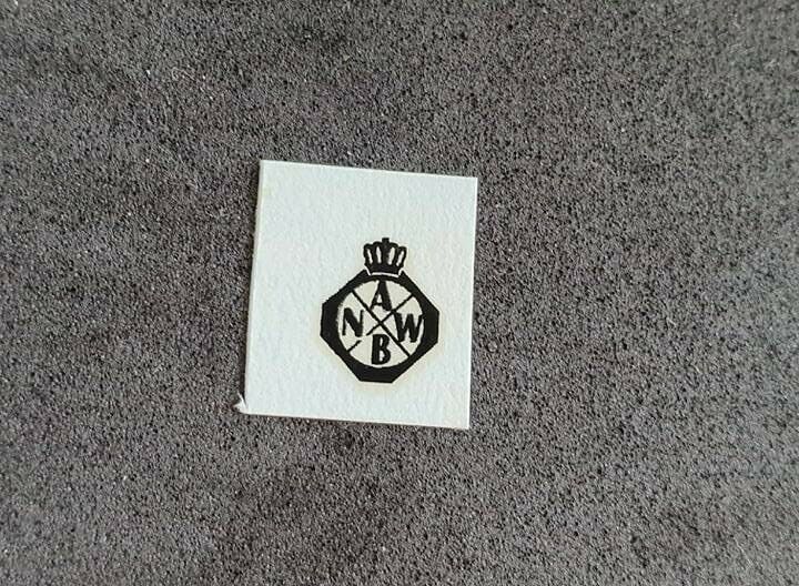 Dinky 272 motorcycle and sidecar patrol Rare Dutch issue ANWB decals only (R)