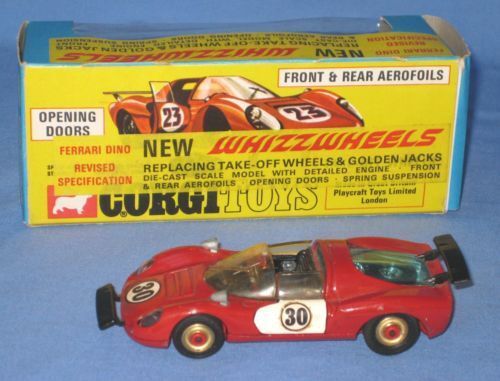 Corgi Whizzwheels 344 Ferrari Dino #30 decal set only pre-cut